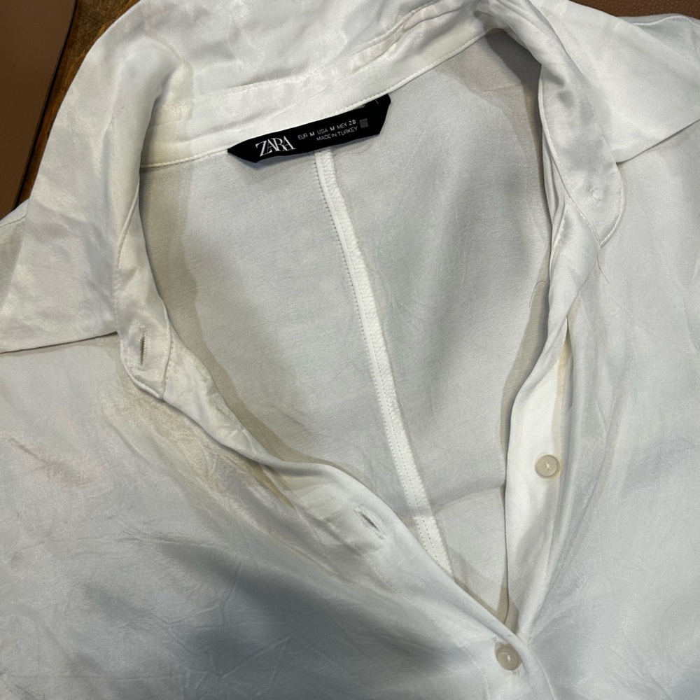 Zara white button up